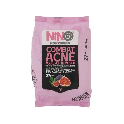 دستمال مرطوب پاک کننده آرایش مدل Combat Acne نینو دستمال مرطوب پاک کننده آرایش مدل Combat Acne نینو